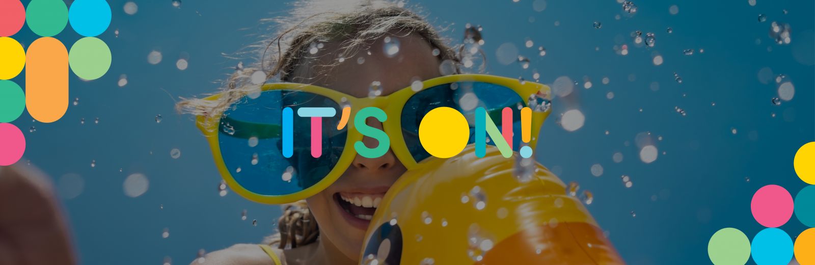 Girls wearing yellow sunglasses banner image