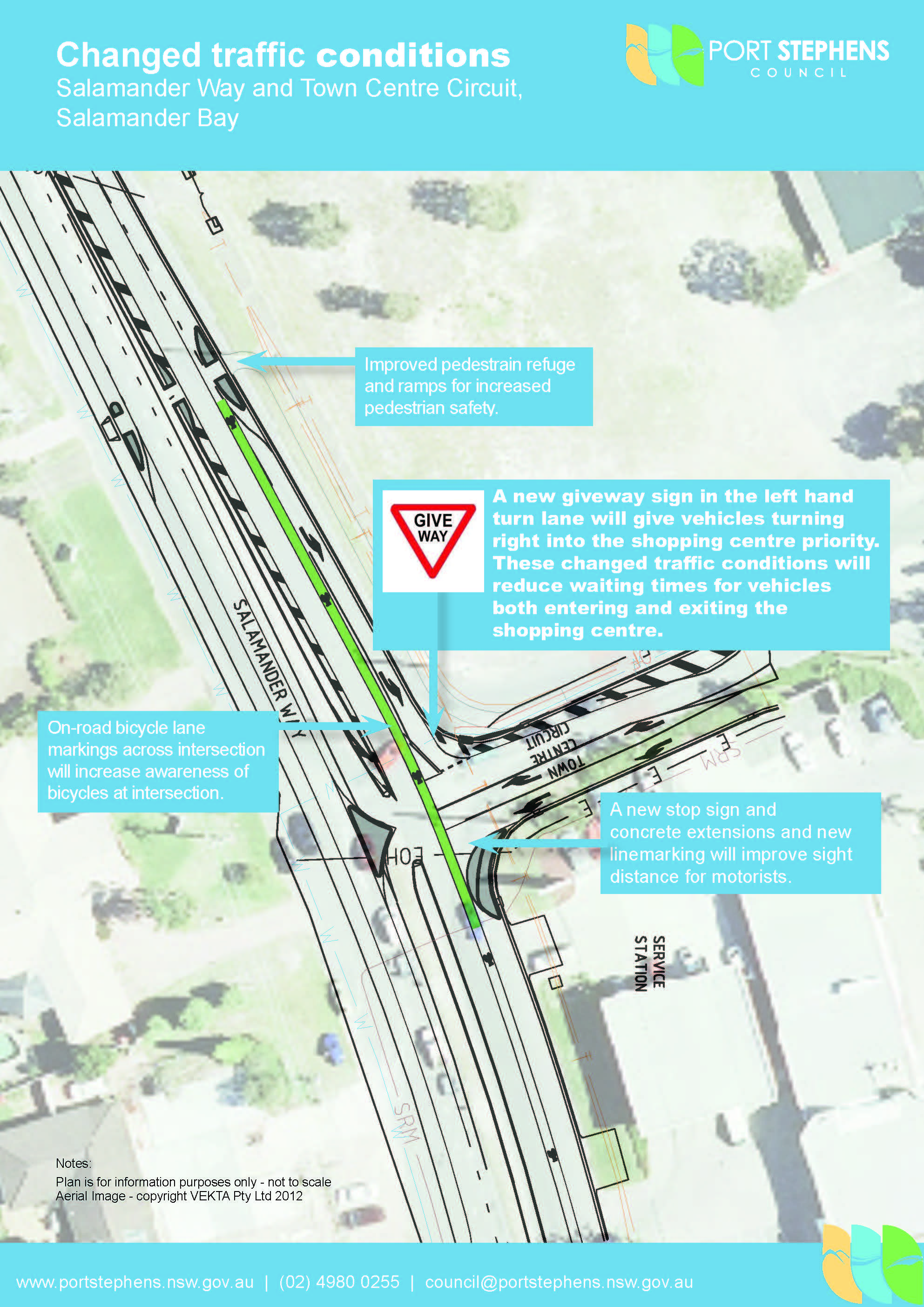 New traffic solutions improve safety at Salamander Bay - Port Stephens ...