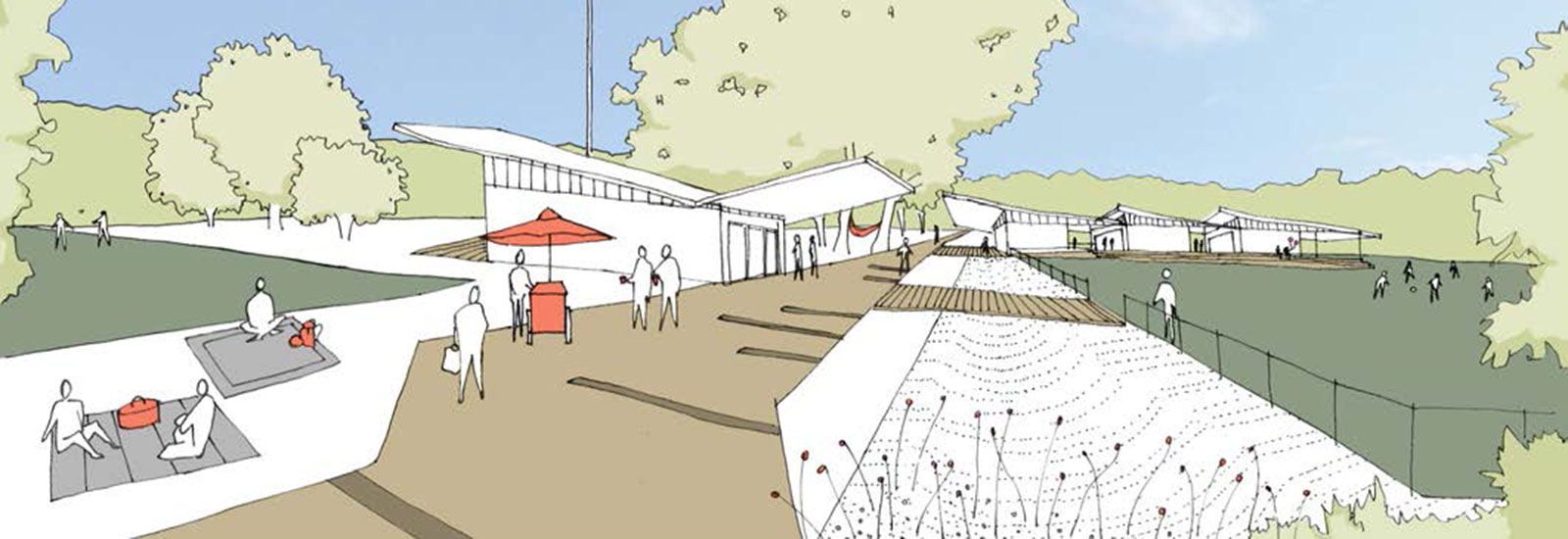 Concept design from the Tomaree Sports Complex Masterplan